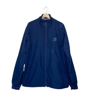 NIKE Jacket Blue Stand Up Collar Pockets Toggle Adjust Full Zip Mens X Large‎